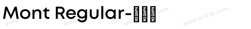 Mont Regular字体转换